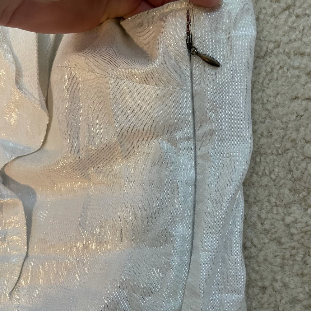 Express | Reflective Ruffle Top - image 3